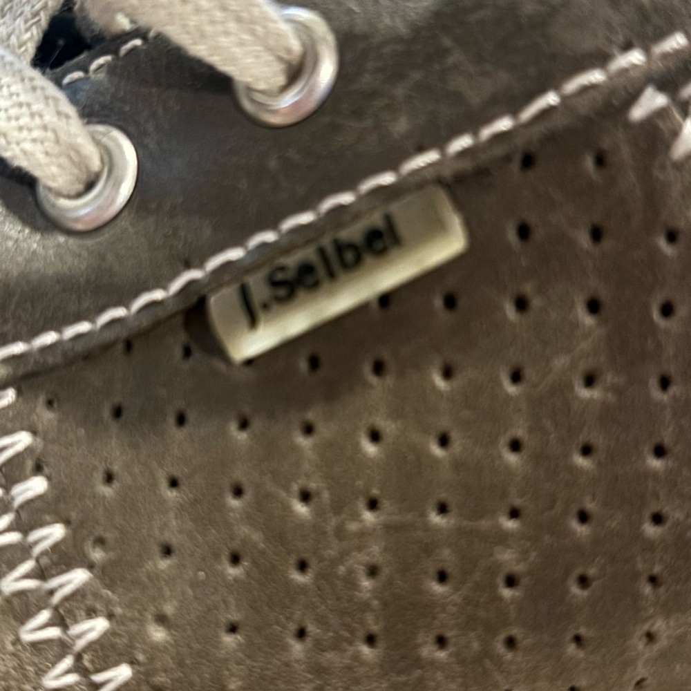 Josef Seibel Claire Gray Leather Comfort Walking Sneakers EU 38 US 8 - Picture 11 of 11